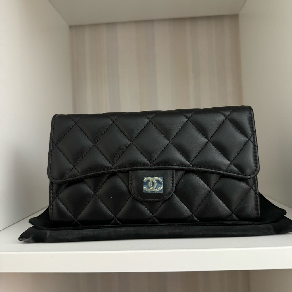 Chanel classic long flap wallet